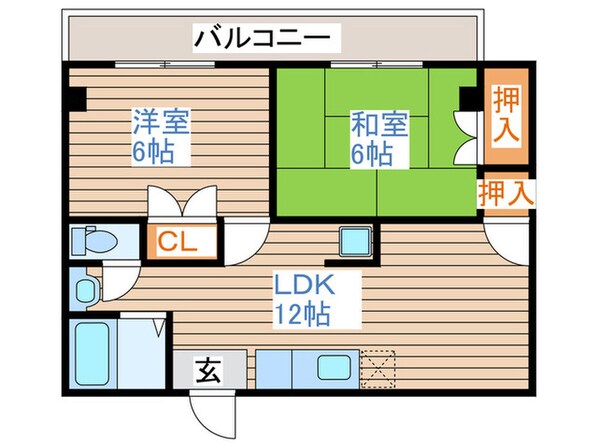 ホワイトハーヴェン丹野の物件間取画像